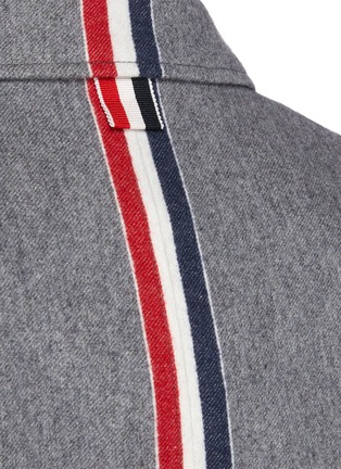  - THOM BROWNE  - Back Tricolour Stripe Patch Pocket Wool Cashmere Blend Blazer