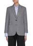 Main View - Click To Enlarge - THOM BROWNE  - Back Tricolour Stripe Patch Pocket Wool Cashmere Blend Blazer