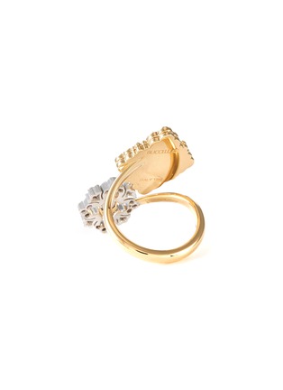  - BUCCELLATI - 'Opera Tulle' diamond 18k gold ring