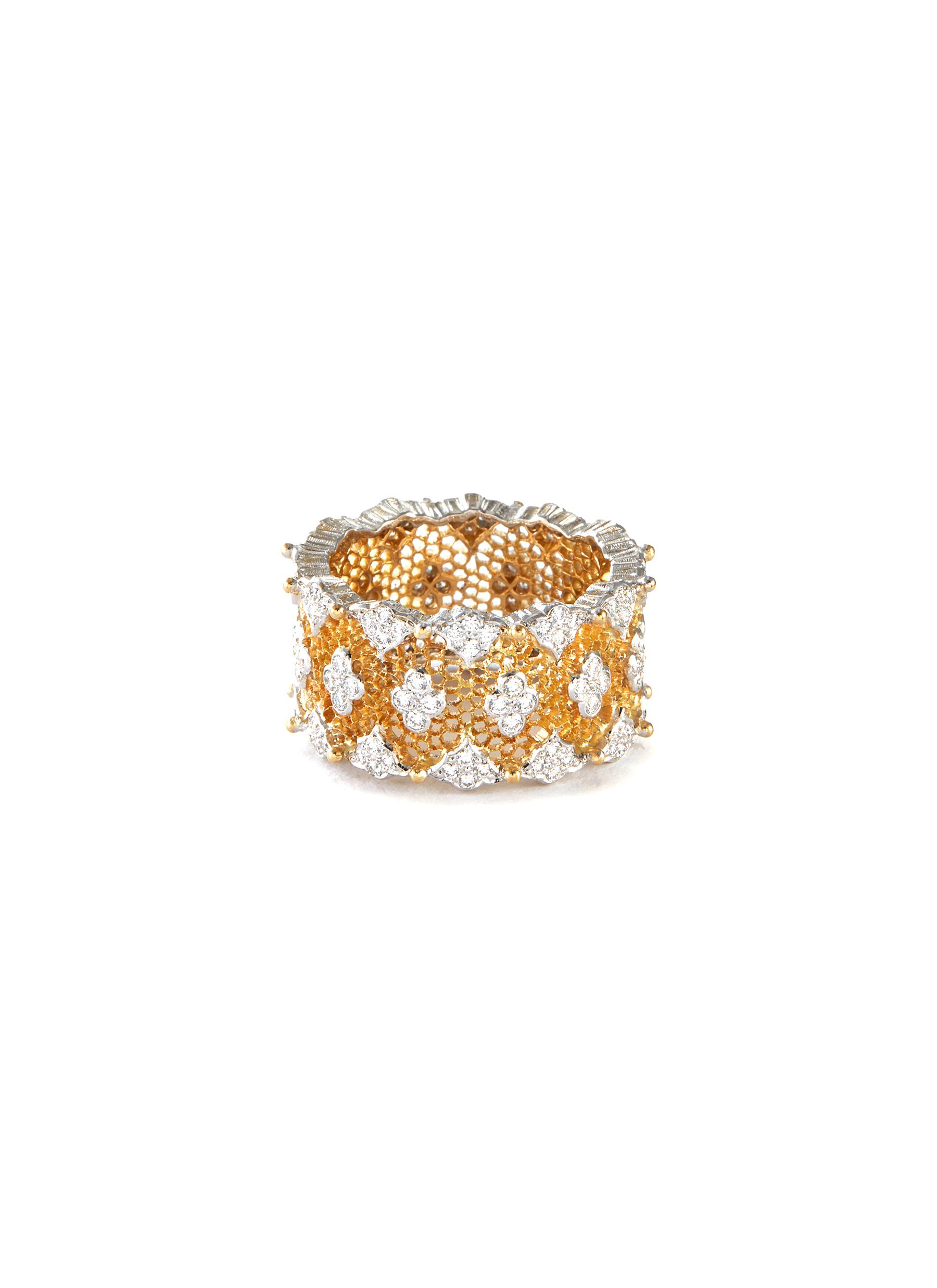Buccellati Vintage Gold Diamond Engagement Ring - EDJ