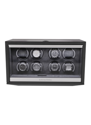 Main View - Click To Enlarge - BUBEN&ZÖRWEG - NEO 8 TIME MOVER® Watch Winder – Matte Carbon