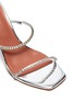 Detail View - Click To Enlarge - AMINA MUADDI - Gilda Glass' Crystal Embellished PVC Heeled Sandals