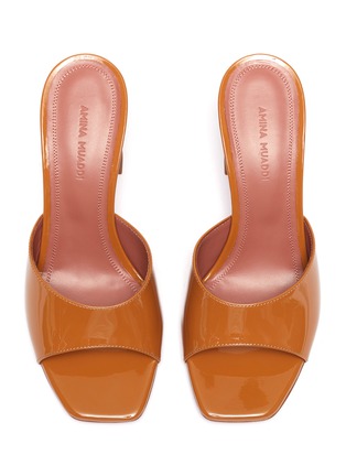 Detail View - Click To Enlarge - AMINA MUADDI - 'Lupita' heeled leather sandals