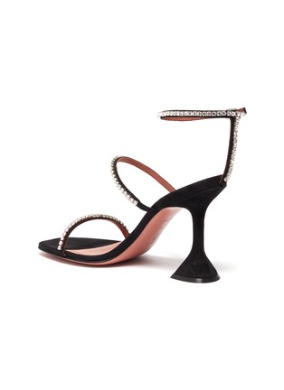  - AMINA MUADDI - 'Gilda' crystal strap heeled sandals