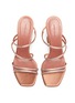 AMINA MUADDI - Namia' crystal embellished satin sandals