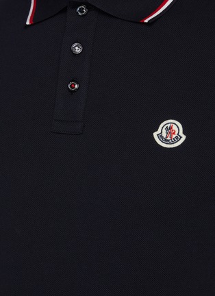  - MONCLER - Small Chest Logo Cotton Polo Shirt