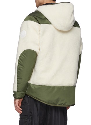 Back View - Click To Enlarge - MONCLER - Goustan Reversible Teddy Panel Puffer Jacket