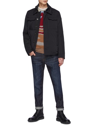 Figure View - Click To Enlarge - MONCLER - Rochant' Double Chest Pocket Puffer Shirt Jacket