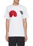 Main View - Click To Enlarge - MONCLER - '2021' Geometric Igloo Graphic Print T-shirt