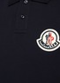 - MONCLER - Rubber Logo Cotton Polo Shirt