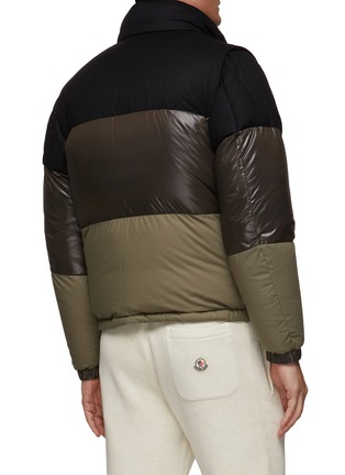 Back View - Click To Enlarge - MONCLER - Aveillan' Detachable Sleeve Gradient Colourblock Down Jacket
