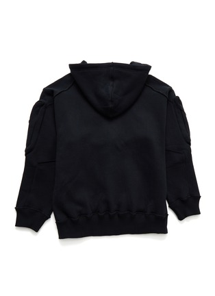 Main View - Click To Enlarge - SMFK - Front Cargo Pocket Drawstring Hoodie