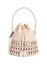 Main View - Click To Enlarge - ALAÏA - Vienne Perforated Calfskin Bucket Corset Bag
