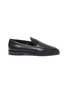 Main View - Click To Enlarge - ALAÏA - Bril Vienne Perforated Calf Leather Moccassin Flats