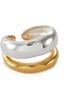Detail View - Click To Enlarge - PHILIPPE AUDIBERT - Kyler' 24k gold and silver-plated double band ring