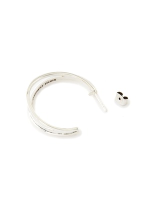 Detail View - Click To Enlarge - PHILIPPE AUDIBERT - Gibson' silver-plated hoop earrings