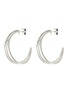 Main View - Click To Enlarge - PHILIPPE AUDIBERT - Gibson' silver-plated hoop earrings