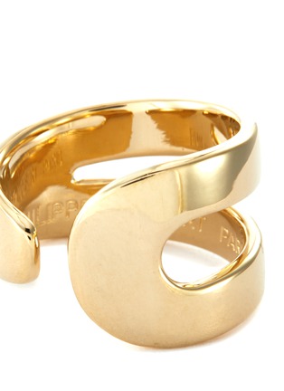Detail View - Click To Enlarge - PHILIPPE AUDIBERT - Gavin' 24k gold plated ring