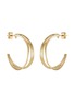 Main View - Click To Enlarge - PHILIPPE AUDIBERT - Gibson' 24k gold-plated hoop earrings