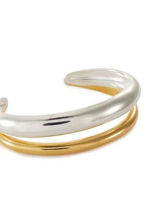 Detail View - Click To Enlarge - PHILIPPE AUDIBERT - Kyler' silver 24k gold plated cut out open band bracelet