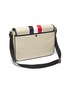Detail View - Click To Enlarge - THOM BROWNE  - Tricolour Stripe Canvas Messenger Bag