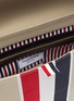 Detail View - Click To Enlarge - THOM BROWNE  - Tricolour Stripe Canvas Messenger Bag