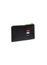 Figure View - Click To Enlarge - THOM BROWNE  - Tricolour Tab Pebble Grain Leather Wallet