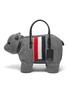 Main View - Click To Enlarge - THOM BROWNE  - Tricolour Stripe Boiled Wool Bear Top Handle Bag
