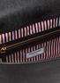 Detail View - Click To Enlarge - THOM BROWNE  - Tricolour Tab Pebble Grain Leather Backpack