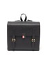Main View - Click To Enlarge - THOM BROWNE  - Tricolour Tab Pebble Grain Leather Backpack