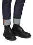 Figure View - Click To Enlarge - THOM BROWNE  - 'Longwing' Mudguard Overlay Leather Derby Shoes