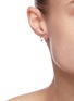 Figure View - Click To Enlarge - XIAO WANG - Diamond 14k gold hoop earrings
