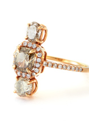 Detail View - Click To Enlarge - XIAO WANG - 'Galaxy' Diamond 18k Rose Gold Ring