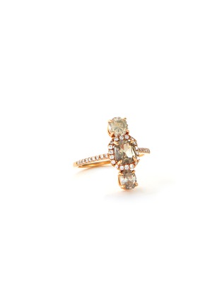 Main View - Click To Enlarge - XIAO WANG - 'Galaxy' Diamond 18k Rose Gold Ring