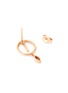 Detail View - Click To Enlarge - XIAO WANG - 'Gravity' diamond 14k rose gold earrings