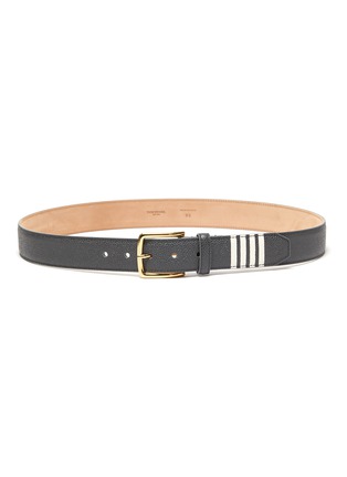 Main View - Click To Enlarge - THOM BROWNE  - Four Bar Stripe Leather Belt