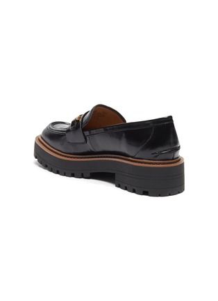  - SAM EDELMAN - Horsebit Leather Platform Loafers