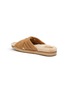  - SAM EDELMAN - Vaugn' Woven Strap Vegan Fur Flat Sandals