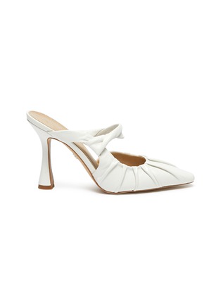 Main View - Click To Enlarge - SAM EDELMAN - Tillary' Ruched Leather Mules