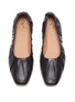 Detail View - Click To Enlarge - SAM EDELMAN - Mallory' Ruch Chain Heels Leather Loafers