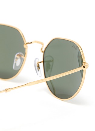 Detail View - Click To Enlarge - RAY-BAN - Contrast Temple Round Metal Frame Sunglasses