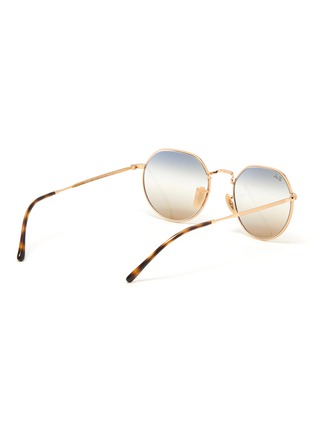 Figure View - Click To Enlarge - RAY-BAN - Bi-tonal Gradient Lens Metal Round Frame Sunglasses