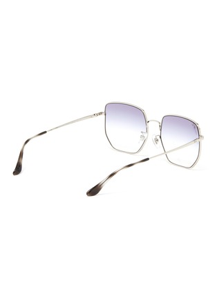 Figure View - Click To Enlarge - RAY-BAN - 'Highstreet' Gradient Lenses Metal Angular Frame Sunglasses