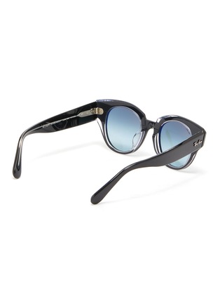 Figure View - Click To Enlarge - RAY-BAN - 'Wayfarer' Translucent Detail Wide Acetate Frame Sunglasses