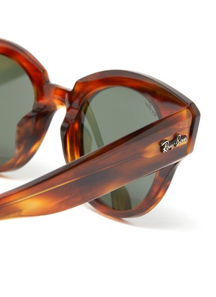 Detail View - Click To Enlarge - RAY-BAN - 'Wayfarer' Tortoiseshell Effect Wide Acetate Frame Sunglasses
