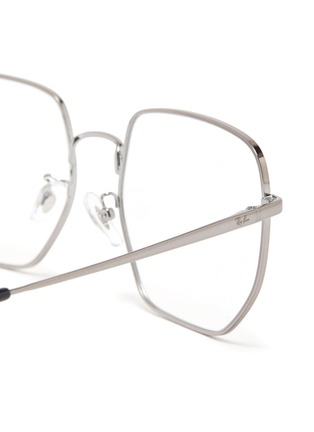 Detail View - Click To Enlarge - RAY-BAN - Square Geometric Metal Frame Optical Glasses