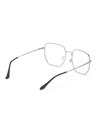 Figure View - Click To Enlarge - RAY-BAN - Square Geometric Metal Frame Optical Glasses