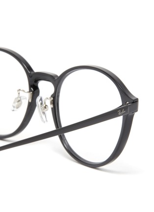 Detail View - Click To Enlarge - RAY-BAN - Round Acetate Frame Optical Glasses
