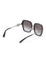 Figure View - Click To Enlarge - VALENTINO GARAVANI - Valentino Garavani 'Allure' VLOGO Temple Oversized Square Frame Sunglasses