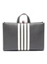 Main View - Click To Enlarge - THOM BROWNE  - Four Bar Pebble Grain Leather Tote Bag